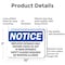 Signmission Employee Entrance Only Visitors Check-In Out OSHA Notice Sign, Aluminum, 10in W x 7in L, 2PK OS-2PACK-NS-A-710-L-11949 - alternate 4